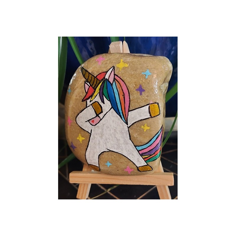 Galet licorne dab