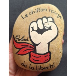 Galet Chiffon rouge de la...