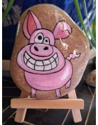 Peinture de cochon par la créatrice Lam